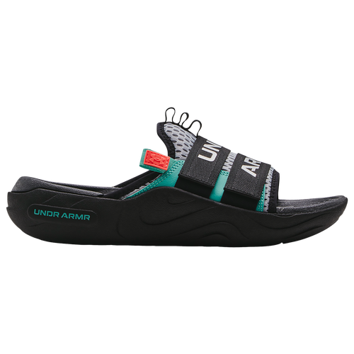 

Under Armour Mens Under Armour Alpha Slides - Mens Shoes Grey/Black Size 11.0