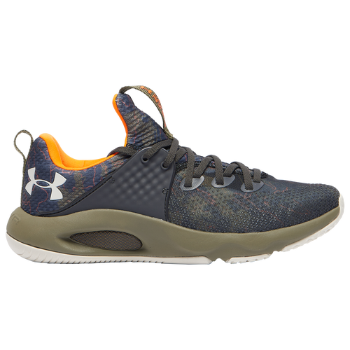 Under Armour Mens  Hovr Rise 3 In Grey/orange