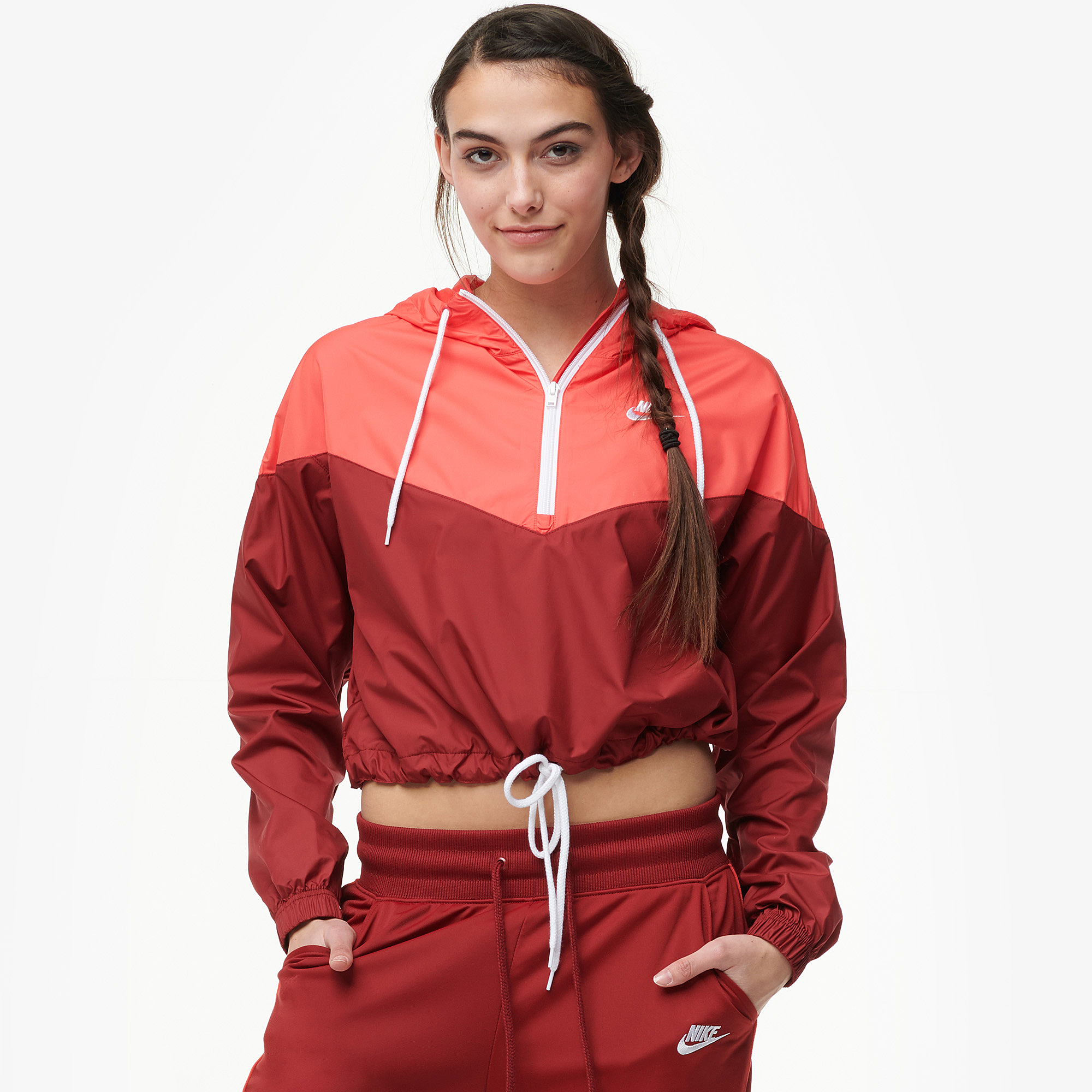 nike heritage half zip jacket women's