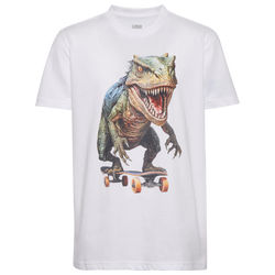 Boys' Grade School - LCKR Skatin Raptor Graphic T-Shirt  - White