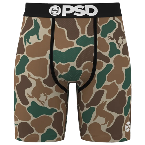 Psd Mens  Duck Camo Underwear In Green