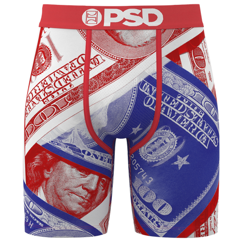 MENS - PSD Boricua Benjis Underwear - White/Blue Red