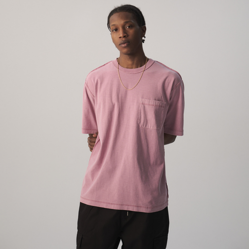 Lckr Mens  Reverse Heavy Weight Pocket T-shirt In Purple