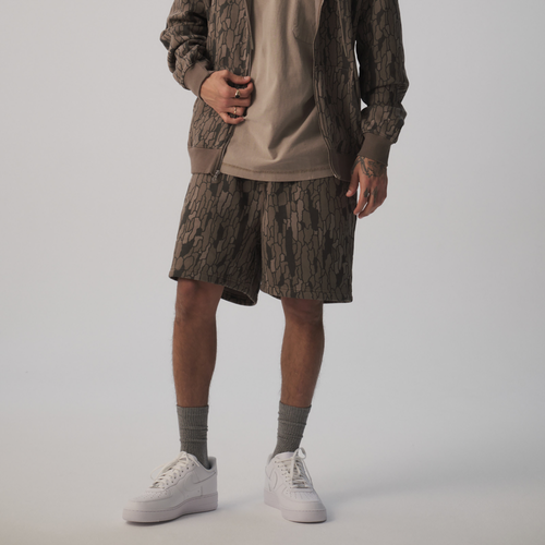 

LCKR Mens LCKR Stock Fleece Shorts - Mens Brown/Multi Size XXL