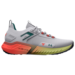 Men's - Under Armour Project Rock 5 - White/Coastal Teal/After Burn