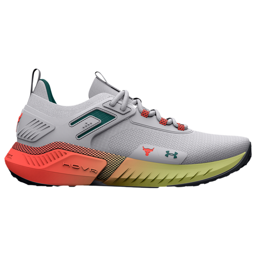Men's shoes Under Armour Project Rock 5 White/ Coastal Teal/ After Burn