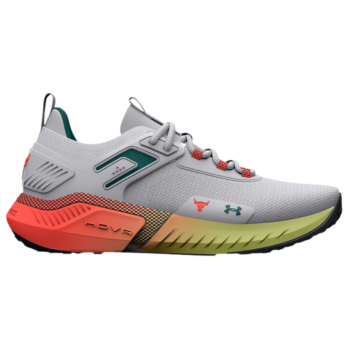 Under Armour Mens Project Rock 5 In White/coastal Teal/after Burn