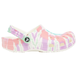 Boys' Grade School - Crocs Classic Tie-Dye Graphic Clog - White/Green