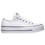 Converse All Star Platform Ox Leather Low - Women's White/Black