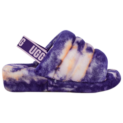 Women's - UGG Fluff Yeah Slides - Purple/Multi