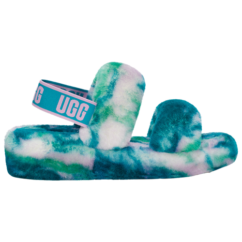 

UGG Womens UGG Oh Yeah Slides - Womens Shoes Multi/Blue Size 06.0