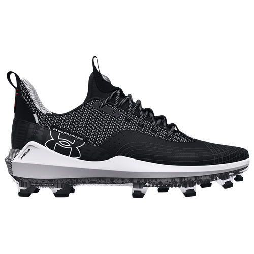 

Under Armour Mens Under Armour Harper 7 Low Elite Turf - Mens Baseball Shoes Black/Black/White Size 12.0