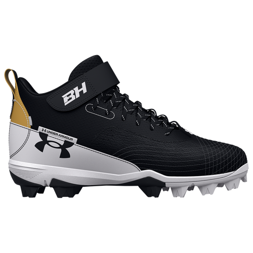 

Under Armour Mens Under Armour Harper 7 Mid RM - Mens Baseball Shoes White/Black/Black Size 11.5