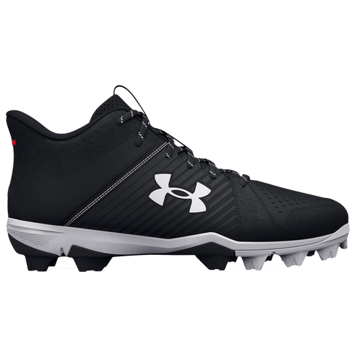 

Mens Under Armour Leadoff Mid RM - Mens Black/Black/White Size 11.5