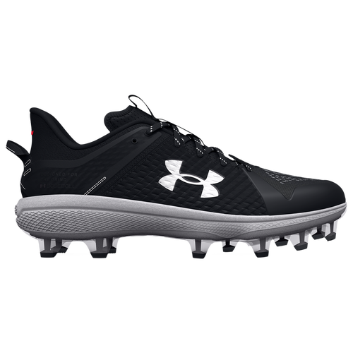 

Under Armour Mens Under Armour Yard Low MT TPU- - Mens Baseball Shoes Black/Black/White Size 6.5