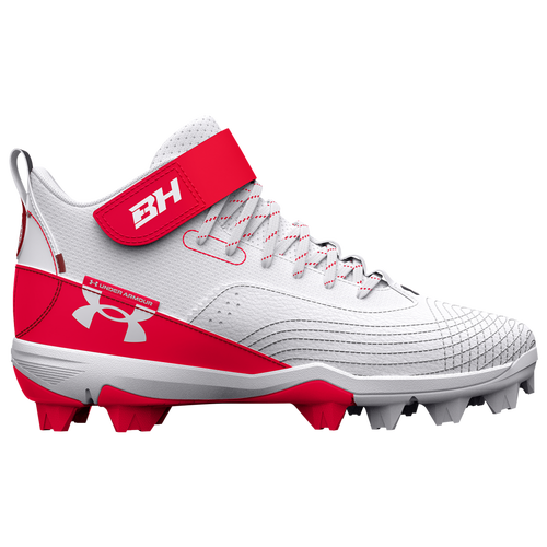

Under Armour Boys Under Armour Harper 7 Mid RM - Boys' Grade School Baseball Shoes Red/White/Red Size 1.0