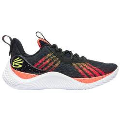 Men's - Under Armour Curry 10 - Black/After Burn/Yellow Ray
