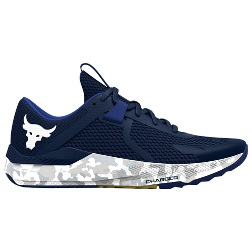 

Under Armour Mens Under Armour Project Rock BSR - Mens Running Shoes Blue/White Size 8.0