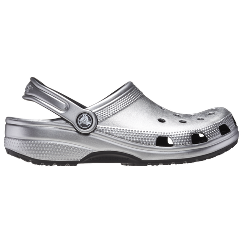 

Crocs Mens Crocs Classic Clogs - Mens Shoes Black/Silver Size 13.0