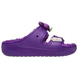 Women's - Crocs McDonalds X Lined Cozy Sandals  - Purple/Purple