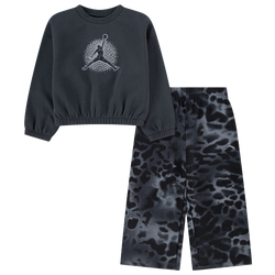 Girls' Toddler - Jordan Fierce & Fearless Crew Set - Anthracite