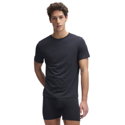 Men's - Under Armour Performance Cotton Crew Neck 2PK - Black/Black/Black
