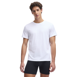Men's - Under Armour Performance Cotton Crew Neck 2PK - White/White/White