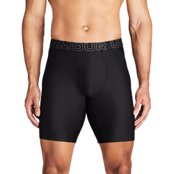 Men's - Under Armour Performance Tech Boxer Brief- Solid 9 IN 3PK - Black/Black/Black