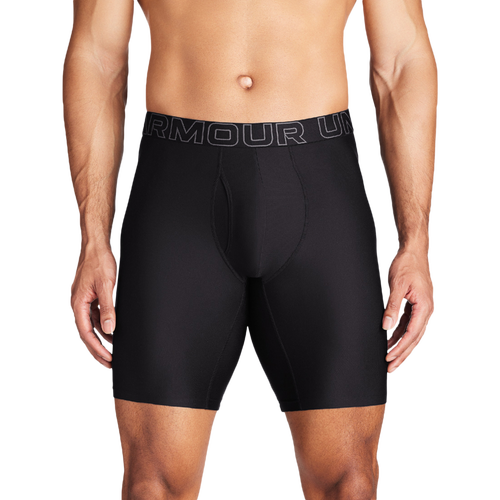MENS - Under Armour Performance Tech Boxer Brief- Solid 9 IN 3PK - Black