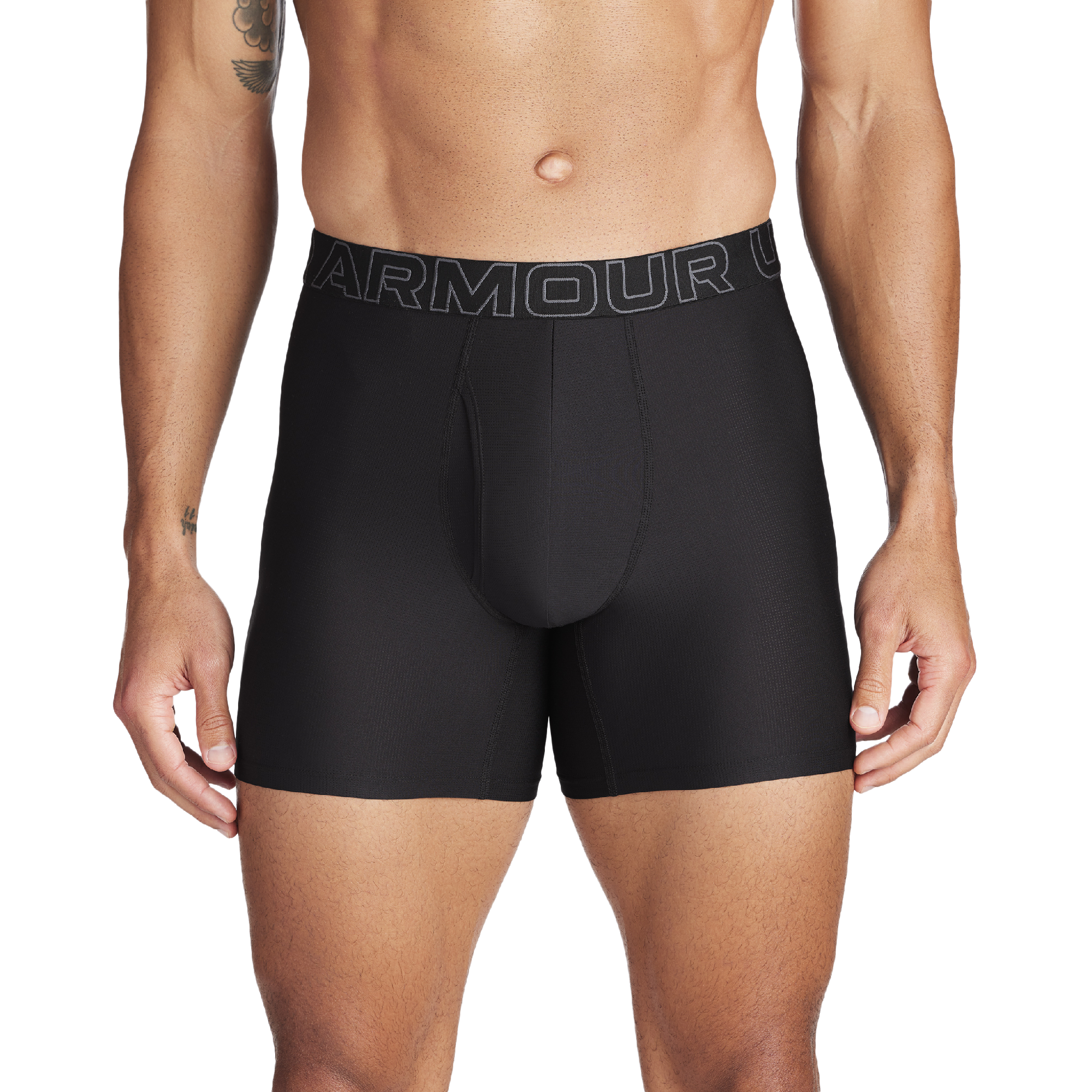 Under Armour Performance Tech Mesh Boxer Brief- Solid 6IN 3PK - Men's