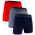 Under Armour Performance Tech Mesh Boxer Brief- Solid 6IN 3PK - Men's Red/Gravel/Academy