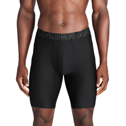 Men's - Under Armour Performance Tech Mesh Boxer Brief- Solid 9IN 3PK - Black/Black/Black