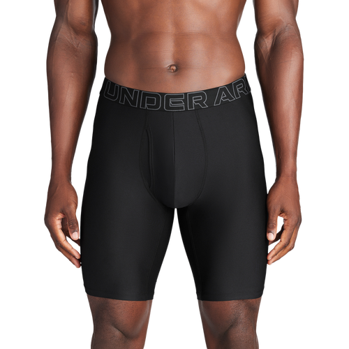MENS - Under Armour Performance Tech Mesh Boxer Brief- Solid 9IN 3PK - Black