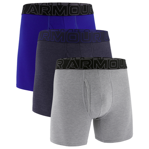  - Under Armour Performance Cotton Brief- Solid 6IN 3PK - Midnight Navy/Steel Royal