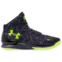 Men's - Under Armour Curry 1 Retro - Black/Purple/Yellow