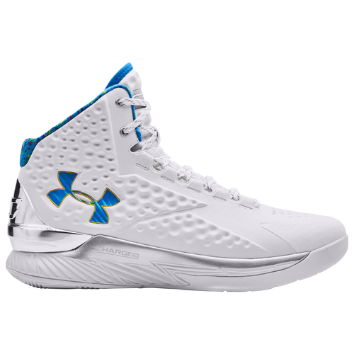 

Under Armour Mens Under Armour Curry 1 Retro - Mens Basketball Shoes White/Blue Size 10.0