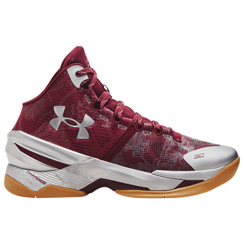 

Under Armour Mens Under Armour Curry 2 Retro - Mens Basketball Shoes Brown/Silver/Gum Size 7.0