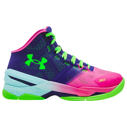 

Under Armour Boys Under Armour Curry 2 Northern Lights - Boys' Grade School Basketball Shoes Pink/Purple Size 06.5