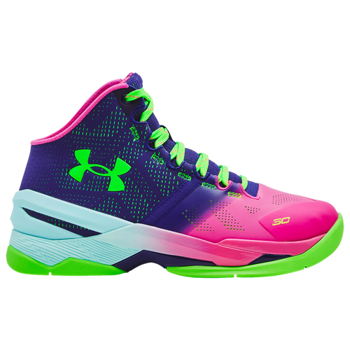 

Under Armour Boys Under Armour Curry 2 Northern Lights - Boys' Grade School Basketball Shoes Pink/Purple Size 6.5