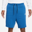 Nike Tech Fleece Shorts - Men's Dark Marine/Light Bone