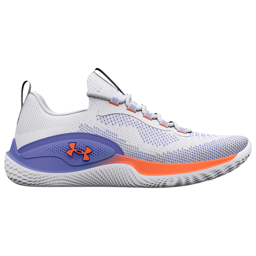 Under Armour Womens Under Armour Flow Dynamic – Womens Running Shoes White/Blue/Orange Size 8.0