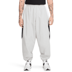 Men's - Nike Club Woven Track Pants OS - Black/White/Light Smoke Grey