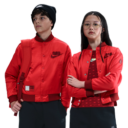 Boys' Grade School - Nike Ouch Jacket  - Rush Red/Dark Cayenne