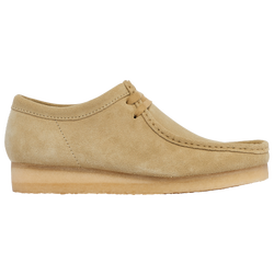 Men's - Clarks Wallabee Low Suede - Beige/Beige