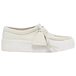 Women's - Clarks Wallabee - White/White