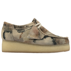 Women's - Clarks Wallacraft Lo - White/Tan Suede