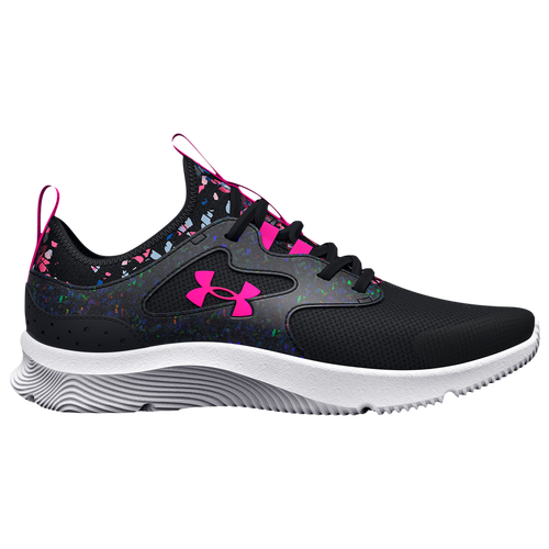 Under Armour Kids' Girls  Infinity 2.0 Print Al In Black/black/pink Punk