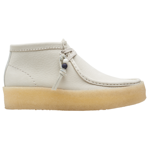 Clarks Wallabee Cup Boot In Off White