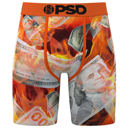 Men's - PSD Graphic Briefs - Black/Orange
