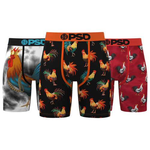 PSD Mens Graphic Briefs 3 Pack - - Multi / Red / Black
